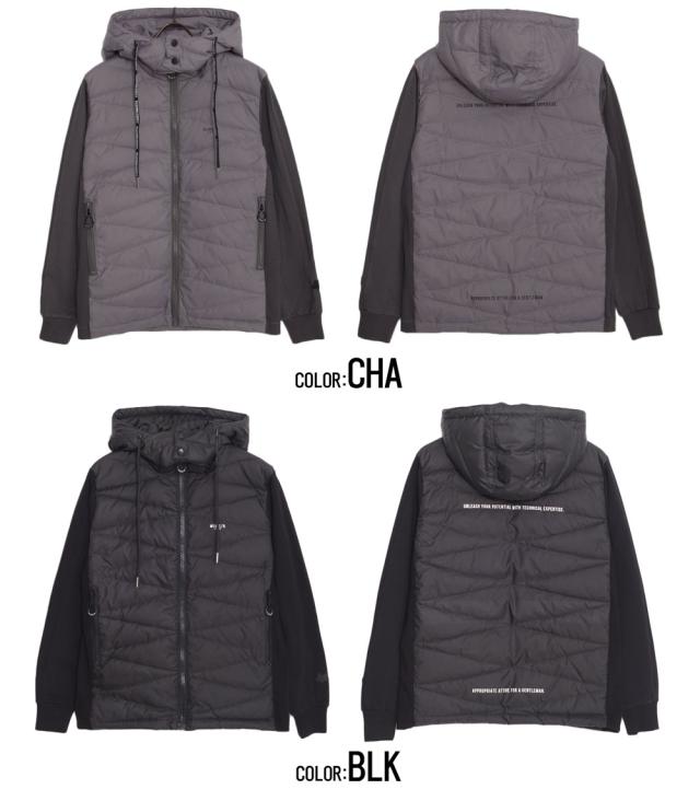 パーカー メンズ アウター ジップパーカー ダウンジャケット ダウン