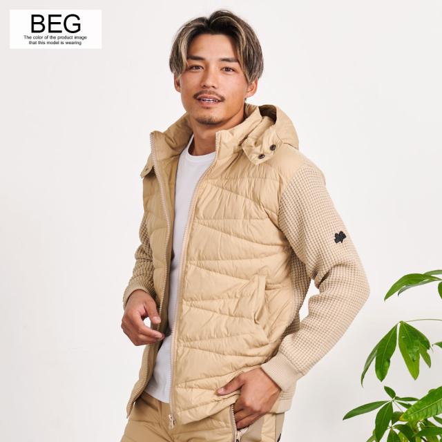 パーカー メンズ ジップパーカー ジップアップ アウター 高密度ダウン