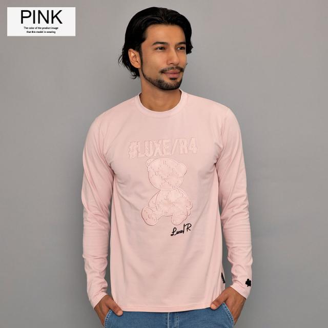 メンズ ロングTシャツ 長袖カットソー センターライン トップス