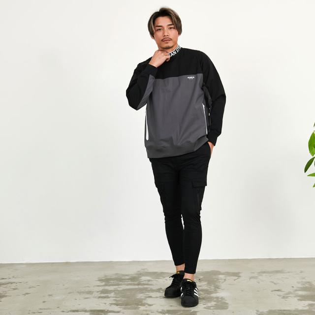 トレーナー メンズ モックネック ゴルフ ゴルフウェア スポーツ