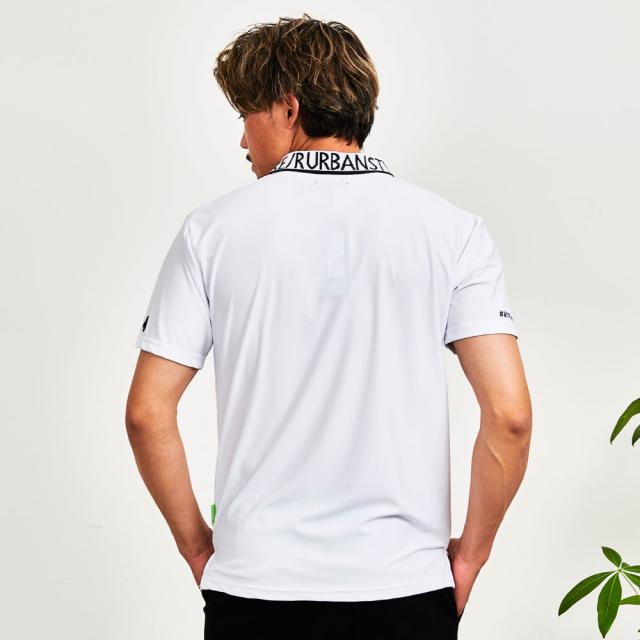 ポロシャツ メンズ 半袖 ブランド 半袖ポロシャツ ゴルフ ゴルフウェア POLO ジャガード スキッパーポロ ロゴ 立ち襟 ホワイト ブラック 白 黒 トップス カットソー LUXE R ラグジュ 20代 30代 40代 ユニセックス 男性 男 服 春 春服 夏 夏服 春夏 ファッション [45992]_5