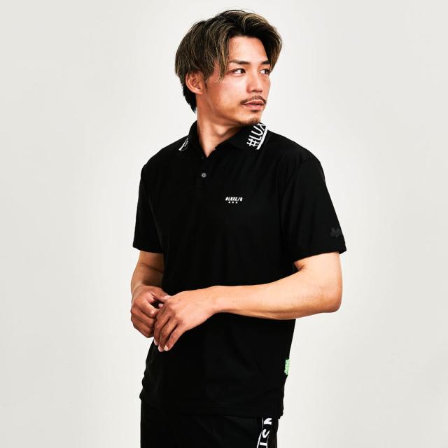ポロシャツ メンズ 半袖 ブランド 半袖ポロシャツ ゴルフ ゴルフウェア POLO ジャガード スキッパーポロ ロゴ 立ち襟 ホワイト ブラック 白 黒 トップス カットソー LUXE R ラグジュ 20代 30代 40代 ユニセックス 男性 男 服 春 春服 夏 夏服 春夏 ファッション [45992]_8