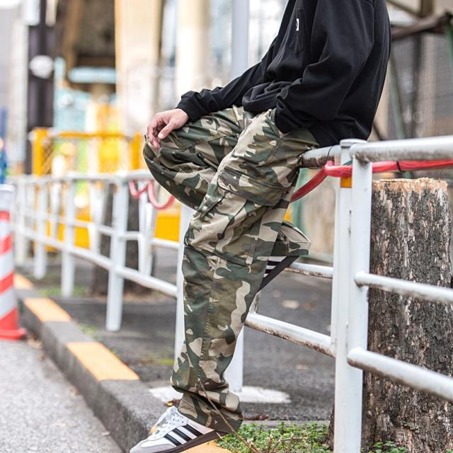 カーゴパンツ メンズ ゆったり 太め 大きいサイズ ミリタリー