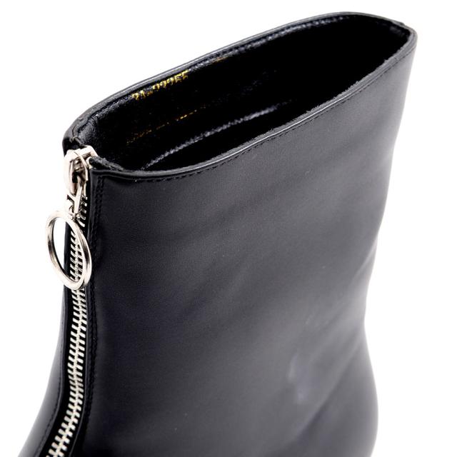 LOVE HUNTER ラブハンター ハイヒール メンズ靴 靴 ショートブーツ ミドルブーツ メンズ フロントジップブーツ 合皮 PUレザー ブラック 黒 25cm 25.5cm 26cm 26.5cm 27cm 27.5cm ヴィジュアル系 ビジュアル系 モード系 きれいめ ファッション 即日発送 [6838]