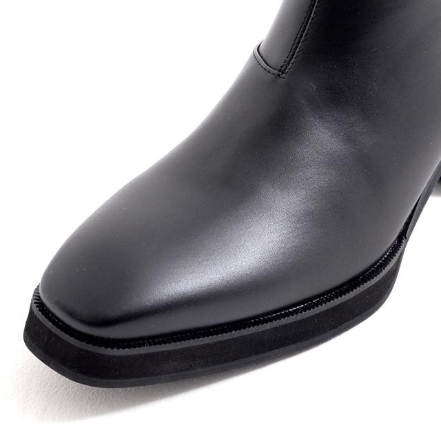 ショートブーツ ミドルブーツ メンズ 靴 サイドジップ 厚底 ヒールブーツ 合成皮革 PUレザー シンプル ブラック 黒 ヴィジュアル系 ビジュアル系 V系 visualkei 25cm 25.5cm 26cm 26.5cm 27cm 27.5cm LOVE HUNTER ファッション メンズ靴 即日発送 [6839]