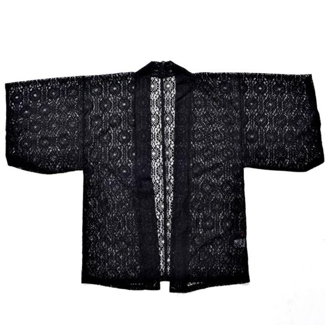 カーディガン メンズ ガウン シアー レース ファッション 服 羽織 着物