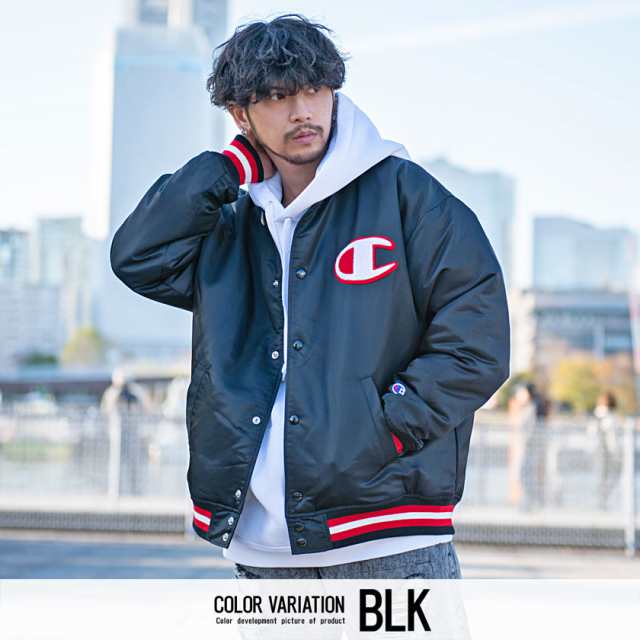 チャンピオン スタジャン Champion ブランド 大人 BASEBALL JACKET ...