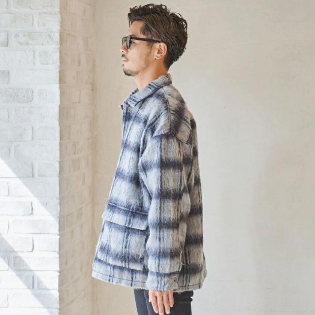 ブルゾン メンズ おしゃれ 大きいサイズ シャツジャケット シャツ