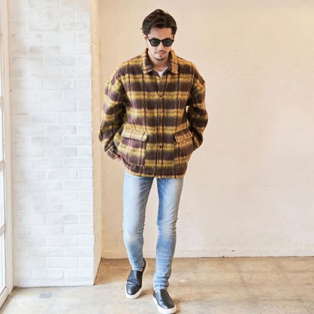 ブルゾン メンズ おしゃれ 大きいサイズ シャツジャケット シャツ