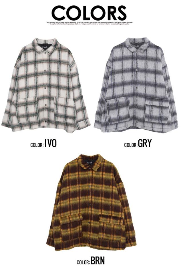 ブルゾン メンズ おしゃれ 大きいサイズ シャツジャケット シャツ