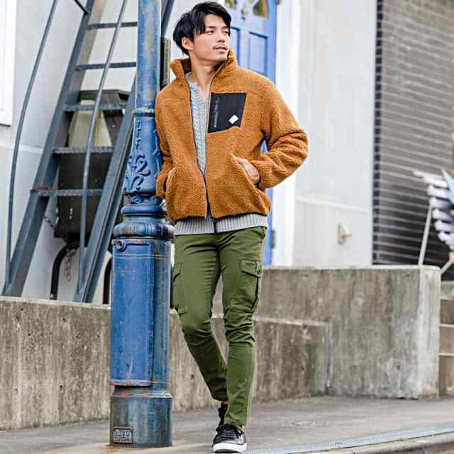 ボア ブルゾン メンズ アウター ジャケット 大人 ボアジャケット
