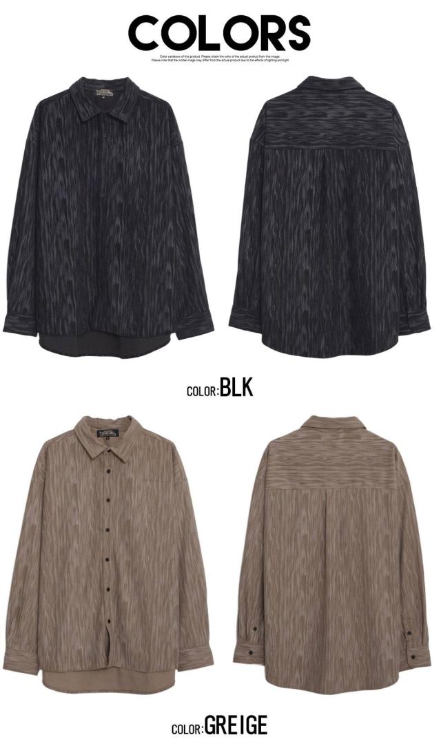 シャツ メンズ 長袖 コーデュロイシャツ ポリコーデュロイ 長袖シャツ シャツジャケ ポリエステル カジュアルシャツ おしゃれ ブラック グレージュ 黒 CavariA 大人 20代 30代 40代 50代 ちょいワル ユニセックス 男性 男 服 秋 冬 秋冬 ファッション [CACP25-02]_19