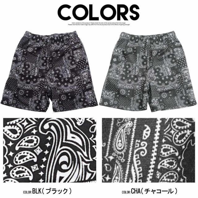 キャピタル　バンダナ柄　ハーフパンツ 黒　サイズ２ キャピタル バンダナ柄 ハーフパンツ 黒 サイズ2