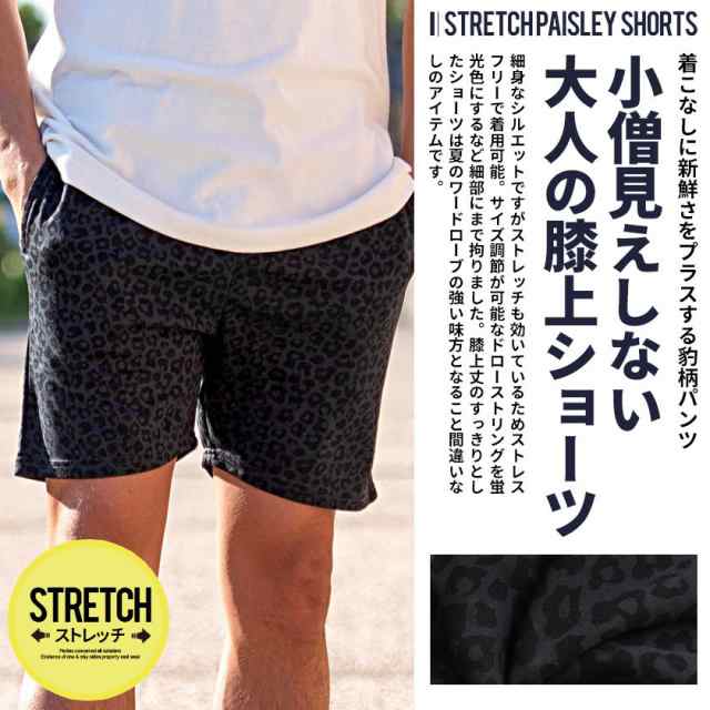 ショートパンツ　短パン　半ズボン　パンツ　XL　総柄　アウトドア