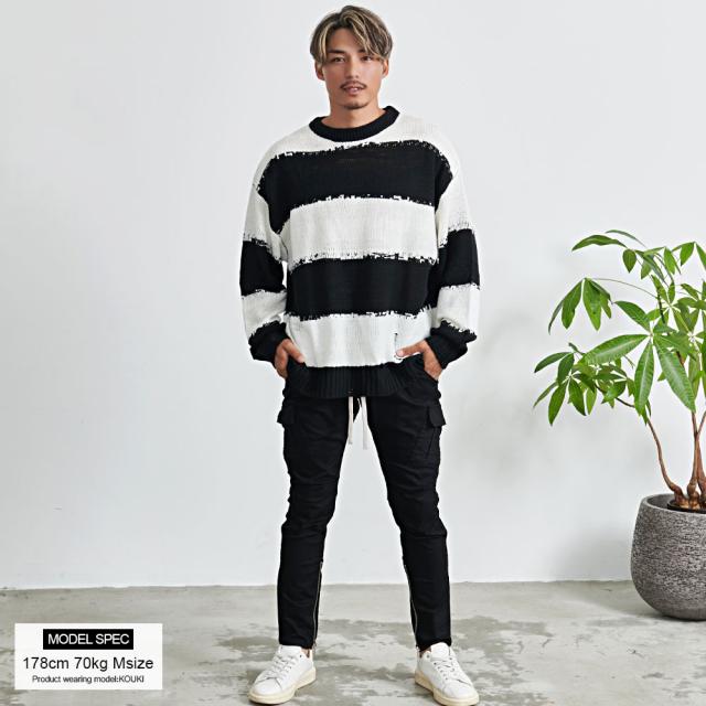 カーゴパンツ メンズ ストレッチ パンツ スリム 細身 美脚 カーゴ パンツ 伸縮性 スキニーパンツ スボン ボトムス シンプル 無地 大人 裾ジップ スポーツ ブラック カーキ M L CavariA 20代 30代 40代 ユニセックス 男性 男 服 春 夏 秋 冬 ファッション [CAGT24-22]_5