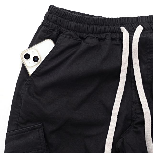 カーゴパンツ メンズ ストレッチ パンツ スリム 細身 美脚 カーゴ パンツ 伸縮性 スキニーパンツ スボン ボトムス シンプル 無地 大人 裾ジップ スポーツ ブラック カーキ M L CavariA 20代 30代 40代 ユニセックス 男性 男 服 春 夏 秋 冬 ファッション [CAGT24-22]_14
