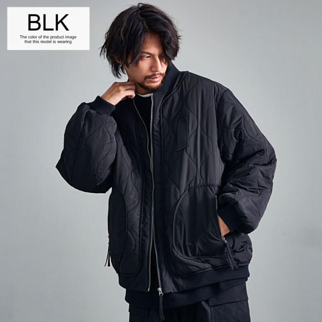 WANNA 中綿 ブルゾン ジャケット ボンバージャケット ブラック XL