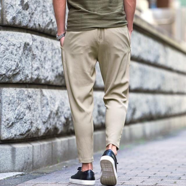 サルエルパンツ メンズ ワイドパンツ チノパン イージーパンツ メンズ テーパードパンツ メンズ パンツ ストレッチ 伸縮性 シンプル 無地 おしゃれ 大きいサイズ 大人 ユニセックス CavariA 春 夏 秋 冬 春夏 男性 男 服 ファッション 即日発送 [CAHP24-10]_9