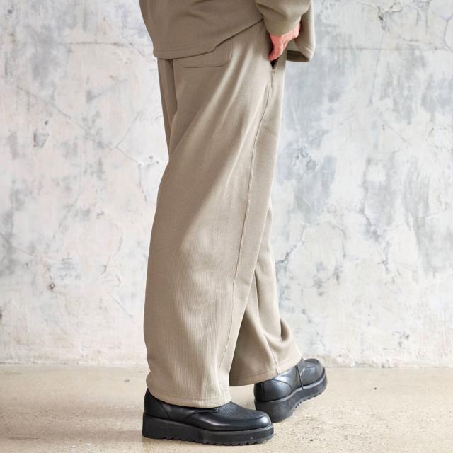 ワイドパンツ メンズ ブランド 裏起毛 ドビー素材 スウェットパンツ イージーパンツ ウエストゴム ゆったり ストレート シンプル 無地 セットアップ可能 CavariA 大人 20代 30代 40代 50代 ちょいワル ユニセックス 男性 男 服 秋 冬 秋冬 ファッション [CAHP25-39] ワイドパンツ メンズ ブランド 裏起毛 ドビー素材 スウェットパンツ