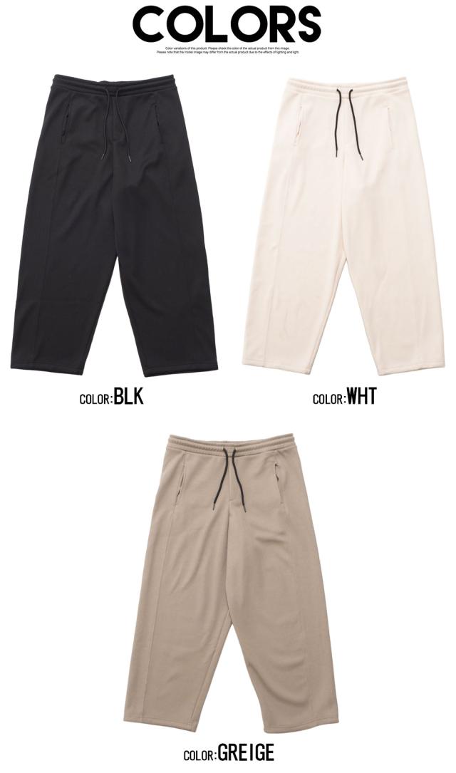 ワイドパンツ メンズ ブランド 裏起毛 ドビー素材 スウェットパンツ