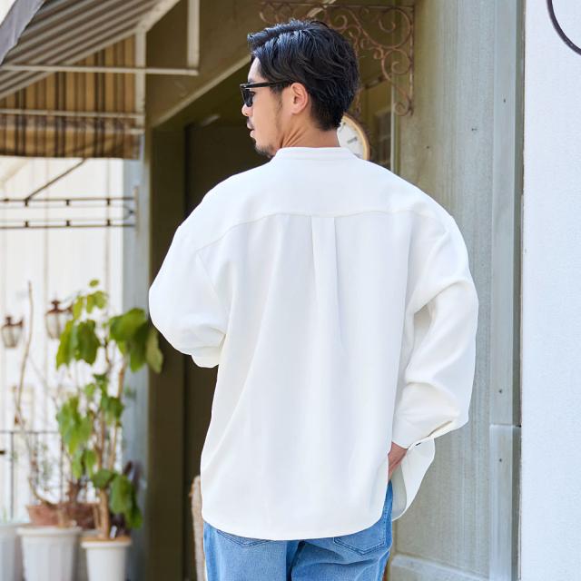 シャツ メンズ 長袖 長袖シャツ ブランド おしゃれ カジュアルシャツ 大きいサイズ トップス インナー プルオーバー ハーフジップ バンドカラー スキッパー 無地 シンプル CavariA 大人 20代 30代 40代 50代 ちょいワル ユニセックス 男性 男 服 秋 冬 秋冬 [CAHP25-40]_13