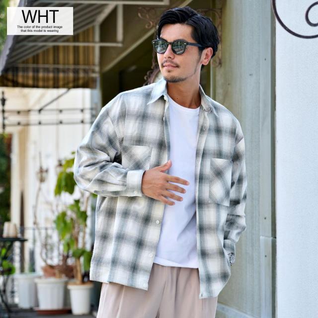 チェックシャツ メンズ スピンドルシャツ 長袖シャツ 羽織りシャツ カジュアルシャツ トレンドシャツ チェック柄 大柄チェック シャツジャケット シャツアウター CavariA 大人 20代 30代 40代 50代 ちょいワル ユニセックス 男性 男 服 秋 冬 秋冬 ファッション [CAHP25-41] チェックシャツ メンズ スピンドルシャツ 長袖シャツ 羽織りシャツ