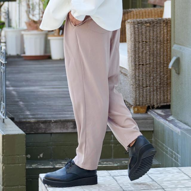 ワイドパンツ メンズ ブランド おしゃれ ボトムス テーパードパンツ スラックス イージーパンツ ドローコード シンプル 無地 上品 快適 ちょいワル M L CavariA 男性 男 大人 カジュアル きれいめ 20代 30代 40代 50代 秋 秋服 冬 冬服 秋冬 ファッション [CAHP25-43]_8