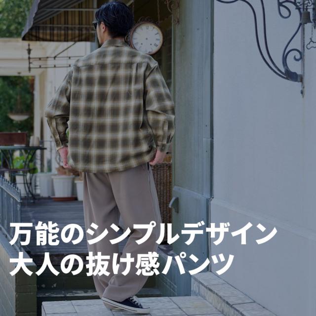 ワイドパンツ メンズ オーバーパンツ スラックス イージーパンツ