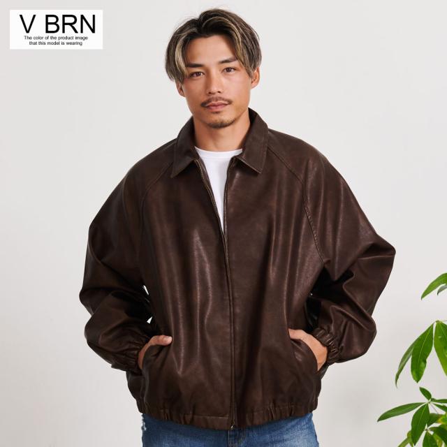 レザージャケット メンズ アウター 大きいサイズ PUレザー レザー