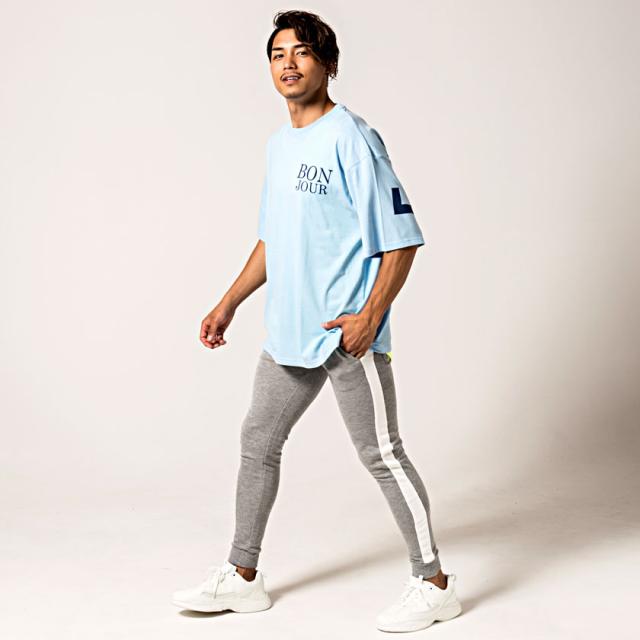 スウェットパンツ メンズ ボトムス スキニーパンツ リブパンツ 裏毛 サイドライン 細身 スリム タイト ルームウェア 部屋着 ブラック グの通販はau Pay マーケット Silver Bullet シルバーバレット