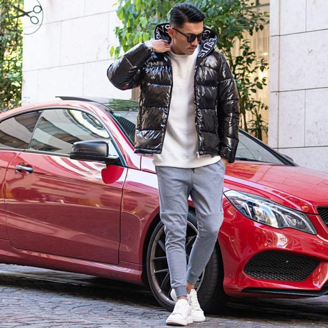 中綿ジャケット メンズ アウター ブルゾン FELLEX 暖かい 防寒 フード