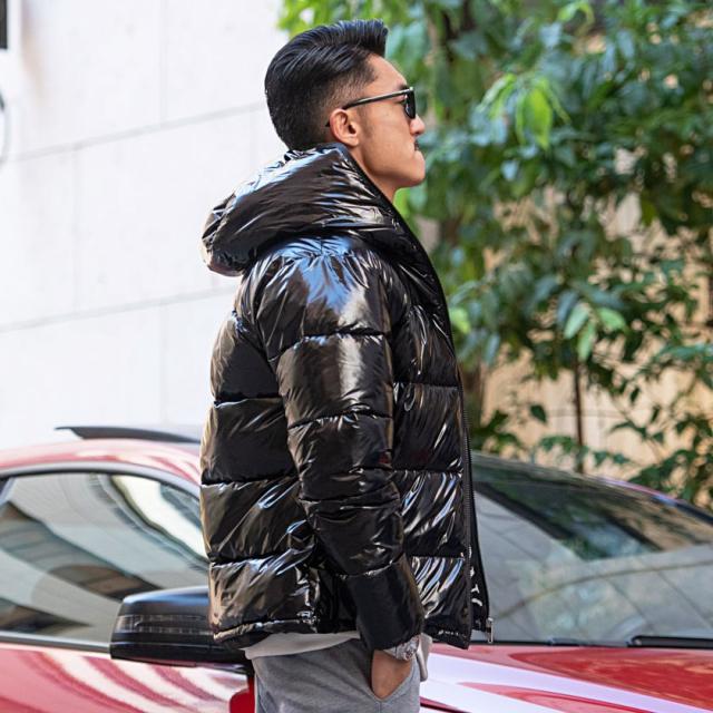 中綿ジャケット メンズ アウター ブルゾン FELLEX 暖かい 防寒 フード