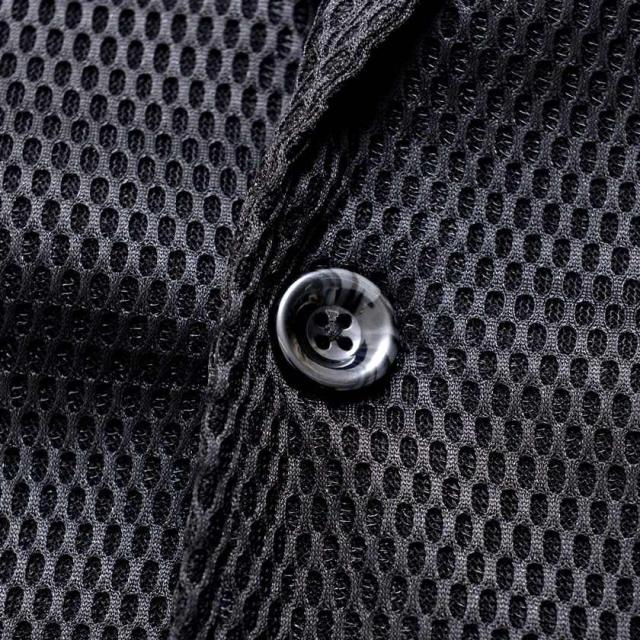 テーラードジャケット メンズ 春 夏 メッシュ素材 涼しい 速乾 軽量