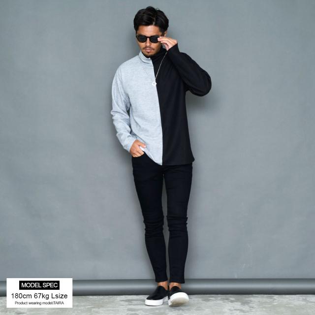 ニット メンズ 長袖 長袖Tシャツ ニットソー ロンT セーター ブランド