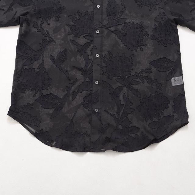 シャツ メンズ ブランド おしゃれ 総柄シャツ シアーシャツ フラワージャガード 大きいサイズ ゆったり 長袖シャツ 花柄 フラワー 大人 きれいめ カジュアルシャツ 白シャツ ホワイト ブラック M L 20代 30代 40代 ユニセックス 男性 男 服 春 春服 ファッション [CANG25-32]_14