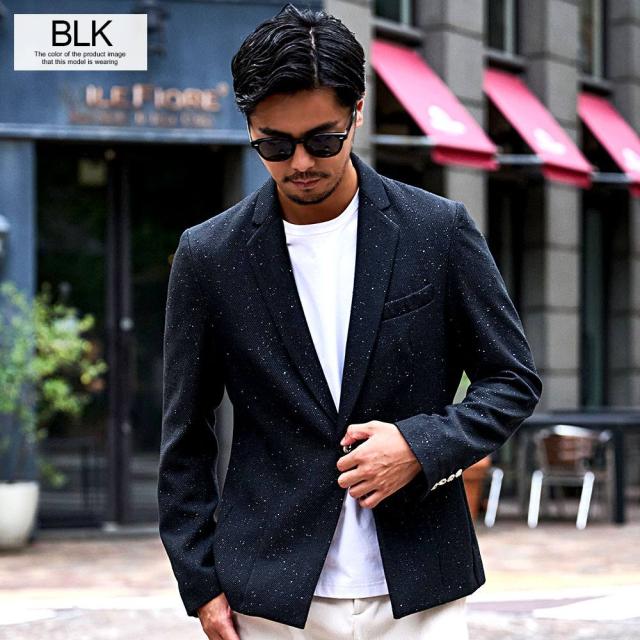 テーラードジャケット メンズ ブランド おしゃれ スパンコール ラメ ワンボタン 1ボタン 細身 スリム スマート ラグジュアリー ブラック グレー CavariA パーティ 綺麗め 大人 20代 30代 40代 50代 ちょいワル ユニセックス 男性 男 服 秋 冬 秋冬 ファッション [CANG25-39] テーラードジャケット メンズ ブランド おしゃれ スパンコール ラメ