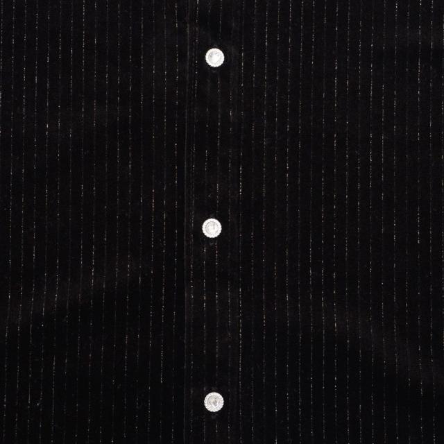 シャツ メンズ 長袖 ベロアシャツ 長袖シャツ ベロア素材 光沢 ラメ