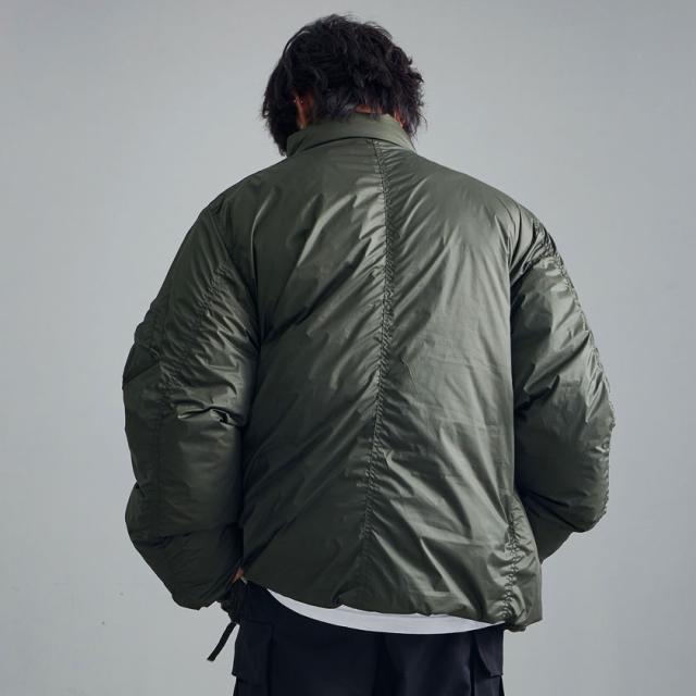 中綿ジャケット メンズ ブランド おしゃれ 大きいサイズ アウター ブルゾン MA-1 ma-1 ジップアップ スタンドカラー 無地 シンプル 軽量 暖かい 防寒 ユニセックス ブラック カーキ 黒 CavariA 大人 カジュアル 服 秋 冬 秋冬 メンズファッション 即日発送 [CAPF23-06] 中綿ジャケット メンズ ブランド おしゃれ 大きいサイズ アウター