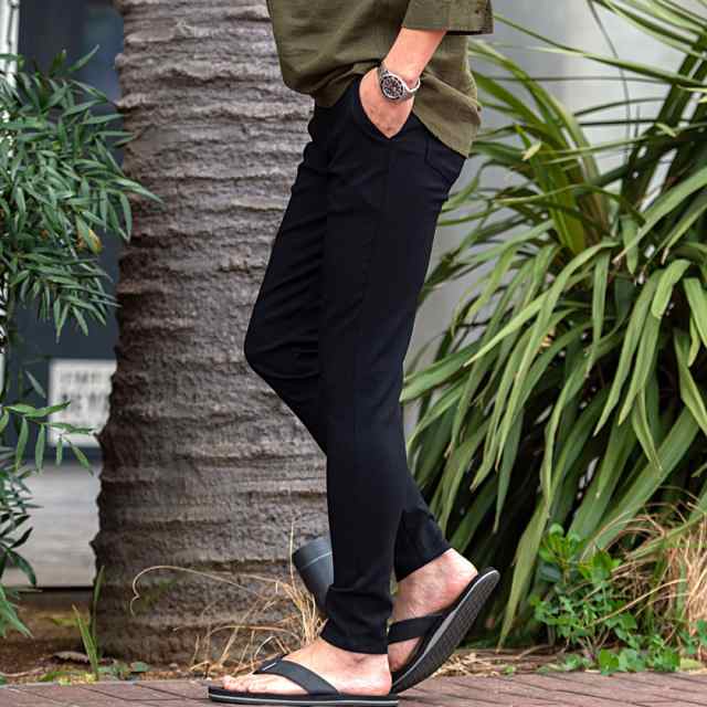 ストレッチパンツ 夏 パンツ 黒 メンズ 窮屈 部屋着 メンズ