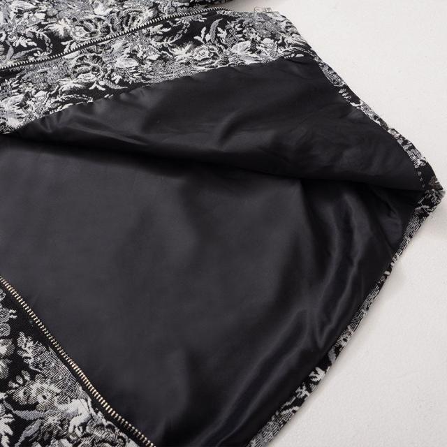 ブルゾン メンズ ジャケット おしゃれ ゴブラン織り アウター 花柄