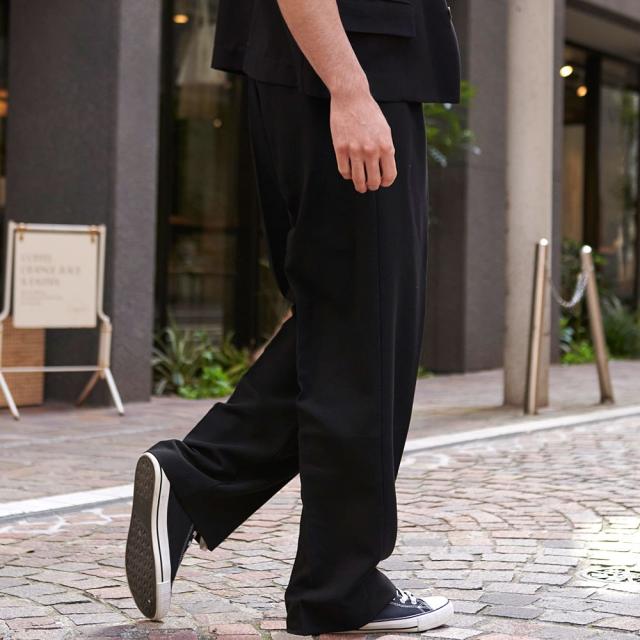 ワイドパンツ メンズ ブランド スラックス おしゃれ イージードパンツ