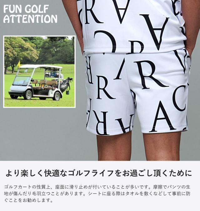 セットアップ メンズ おしゃれ 2点セット 上下セット ゴルフ Tシャツ 半袖 半袖Tシャツ トップス ゴルフパンツ ショートパンツ ハーフパンツ スポーツ パンツ ストレッチ 伸縮 スポーツ 大人 総柄 C.V.R.A 父の日 春 夏 ファッション 即日発送 [CASP24-01]_10