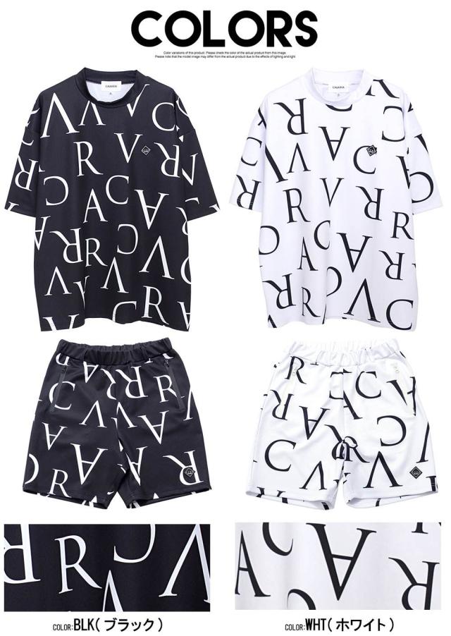 セットアップ メンズ おしゃれ 2点セット 上下セット ゴルフ Tシャツ 半袖 半袖Tシャツ トップス ゴルフパンツ ショートパンツ ハーフパンツ スポーツ パンツ ストレッチ 伸縮 スポーツ 大人 総柄 C.V.R.A 父の日 春 夏 ファッション 即日発送 [CASP24-01]_19