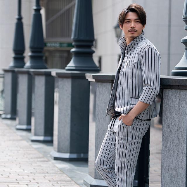 テーラードジャケット メンズ ブランド おしゃれ セットアップ可 カジュアルスーツ 7分袖 七分袖 ワイヤー入り 立ち襟 イタリアンカラー テレワーク リモートワーク 在宅勤務 細身 スリム 黒 白 M L XL 大人 ビジネス 上品 CavariA キャバリア 春 夏 即日発送 [CAST22-10] テーラードジャケット メンズ ブランド おしゃれ セットアップ可