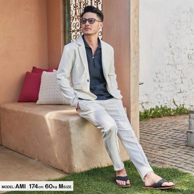 スラックス メンズ セットアップ可 スーツ ボトムス 父の日 カジュアル