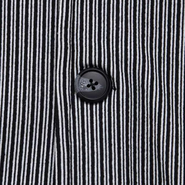 ジャケット メンズ アウター おしゃれ 服 テーラードジャケット 大人 セットアップ可 ストライプ イタリアンカラー 細身 シンプル ホワイト ブラック M L XL CavariA 秋 冬 春服 春 父の日 20代 30代 40代メンズファッション 即日発送 [CAST23-12]_12