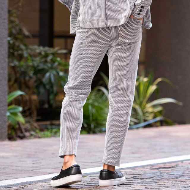 ＼半額SALE／ パンツ メンズ おしゃれ 大人 ボトムス スラックス ストライプ メンズウェア