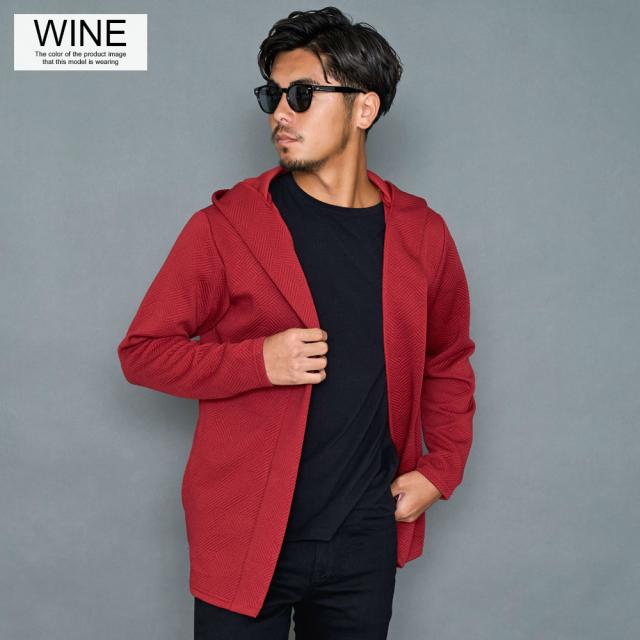 カーディガン メンズ ブランド アウター おしゃれ キルティング 千鳥柄