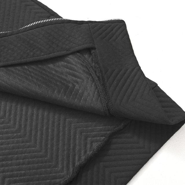 ブルゾン メンズ ジャケット キルティング ヘリンボーン 羽織 アウター ジャケット ジップアップ シンプル スポーツ 防寒 暖かい ゴルフウェア ゴルフ ホワイト ネイビー ブラック 白 黒 CavariA 20代 30代 40代 秋 冬 秋冬 秋服 男 男性 ファッション [CAST24-48]_14