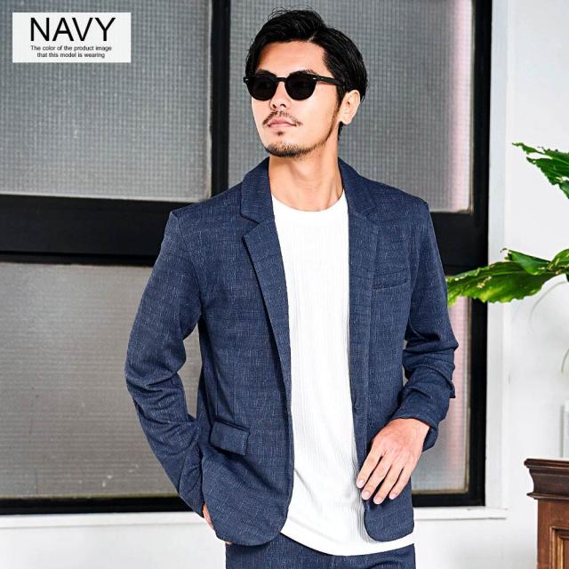 テーラードジャケット メンズ 長袖 カジュアル おしゃれ チェック柄